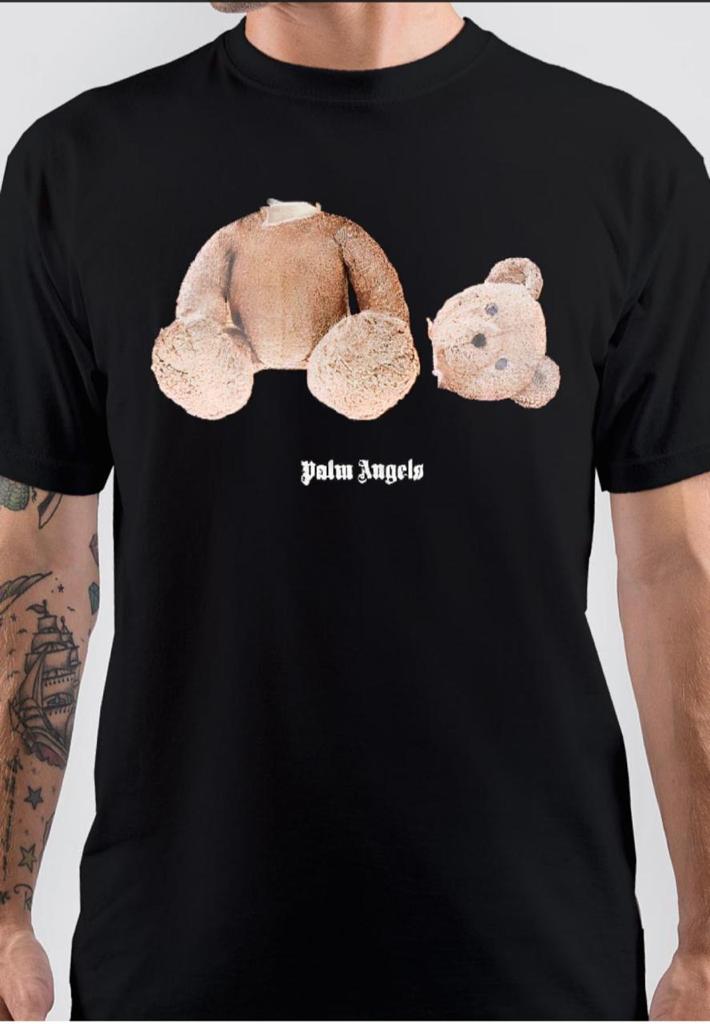 Palm Angels Half Sleeve Black T-Shirt Hoodie, Sweatshirt | CoreVibeTees.com