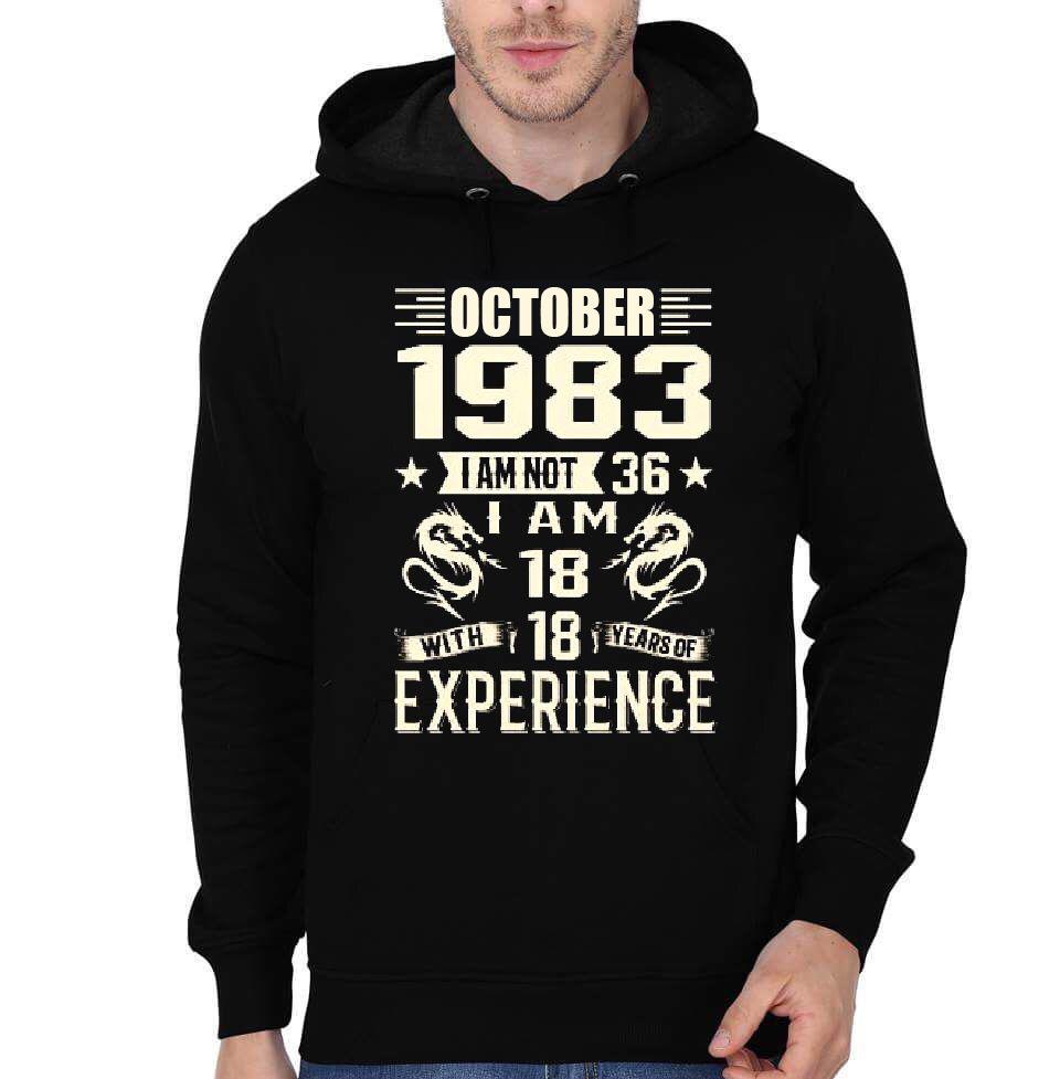 I Am Not 36 I Am 18 Black Hoodie T-Shirts, Sweatshirt | CoreVibeTees.com