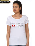 You Just Got Litt Up White T-Shirt Hoodie, Sweatshirt | CoreVibeTees.com