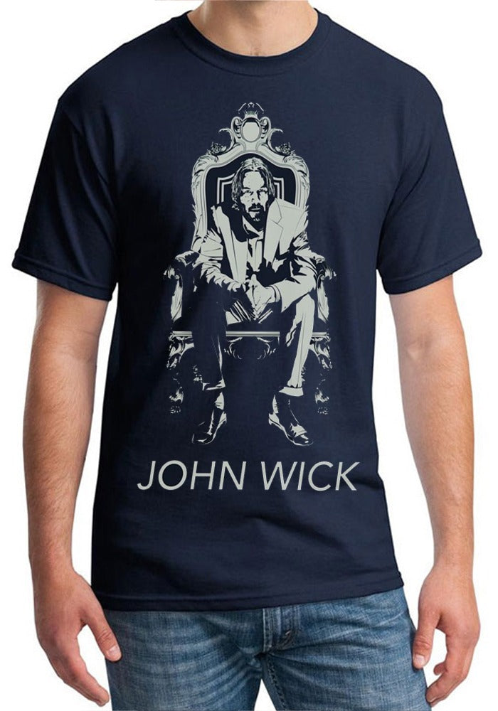 John Wick Navy Blue Half Sleeve T-Shirt Style001 Hoodie, Sweatshirt | CoreVibeTees.com