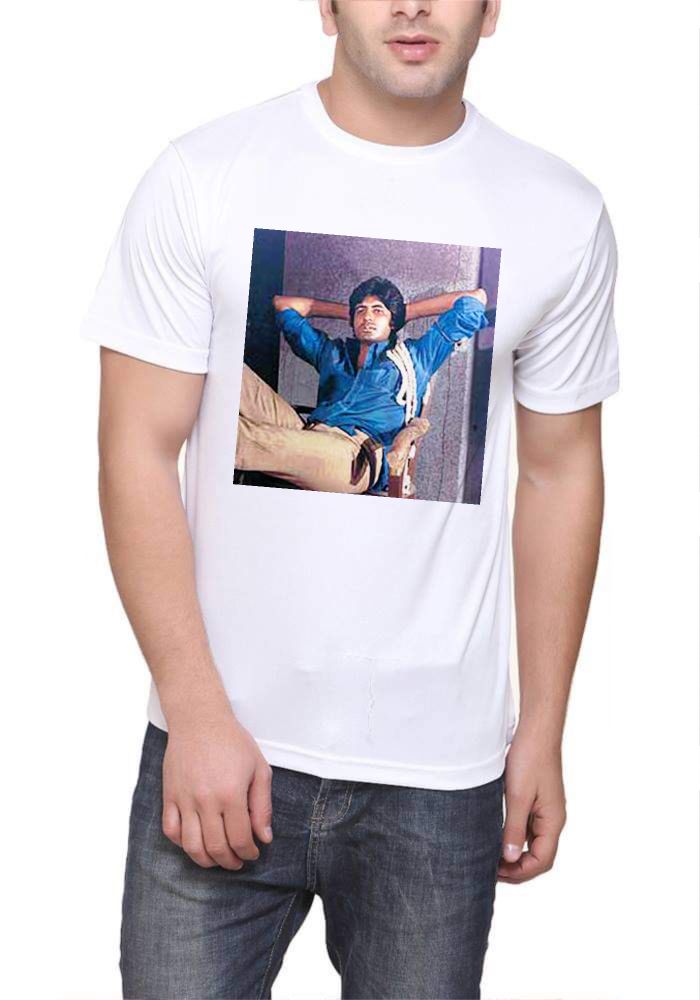 Amitabh Bachchan Half Sleeve White T-Shirt Hoodie, Sweatshirt | CoreVibeTees.com