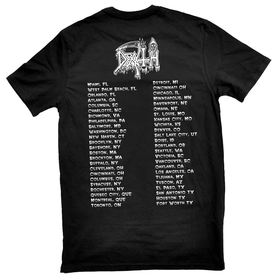 Death - Spiritual Healing North American Tour 1990 t-shirt Hoodie, Sweatshirt | CoreVibeTees.com (Image 3)