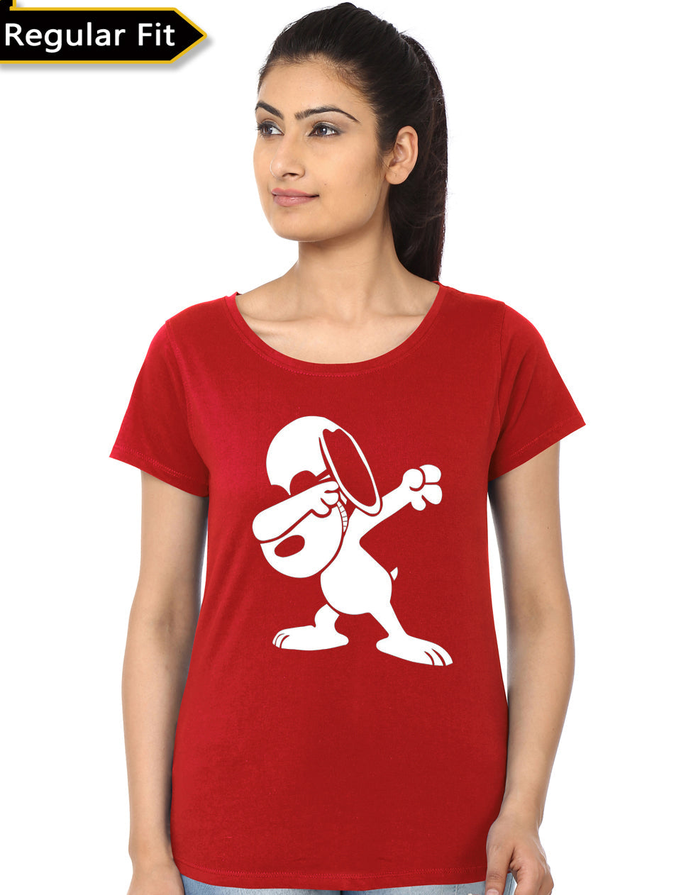 Dabbing Dog Red Girls T-Shirt Hoodie, Sweatshirt | CoreVibeTees.com