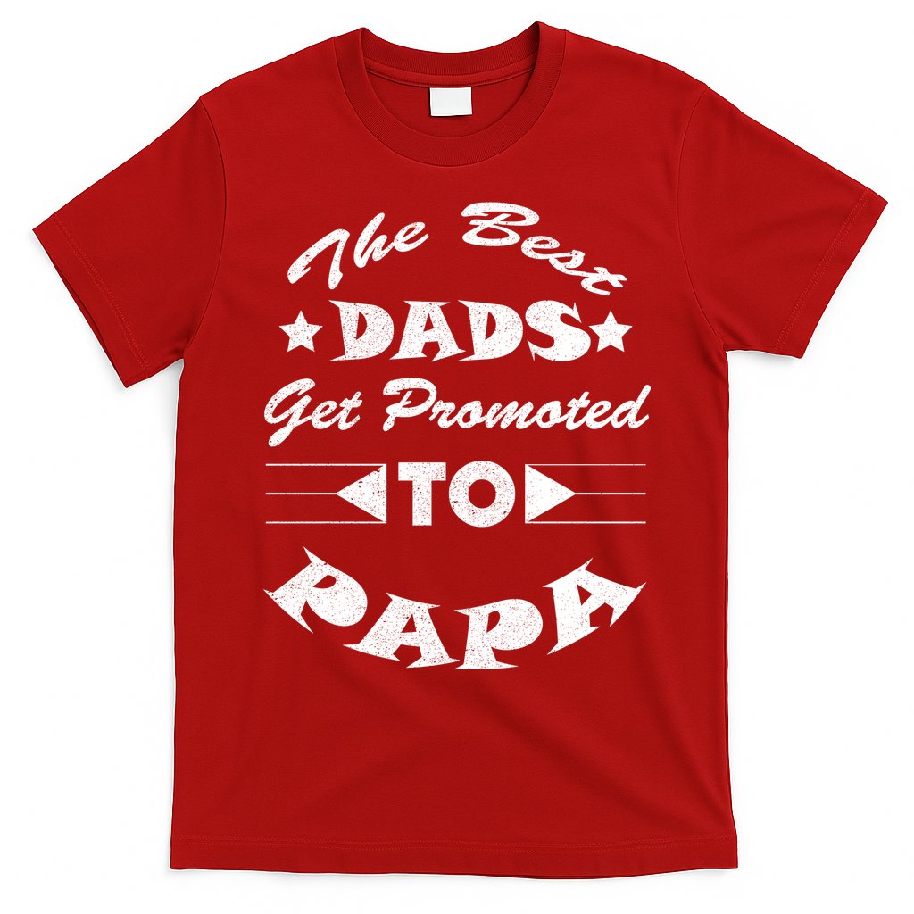 Dads Get Promoted To Papa Funny Father's Day T-Shirt Hoodie, Sweatshirt | CoreVibeTees.com