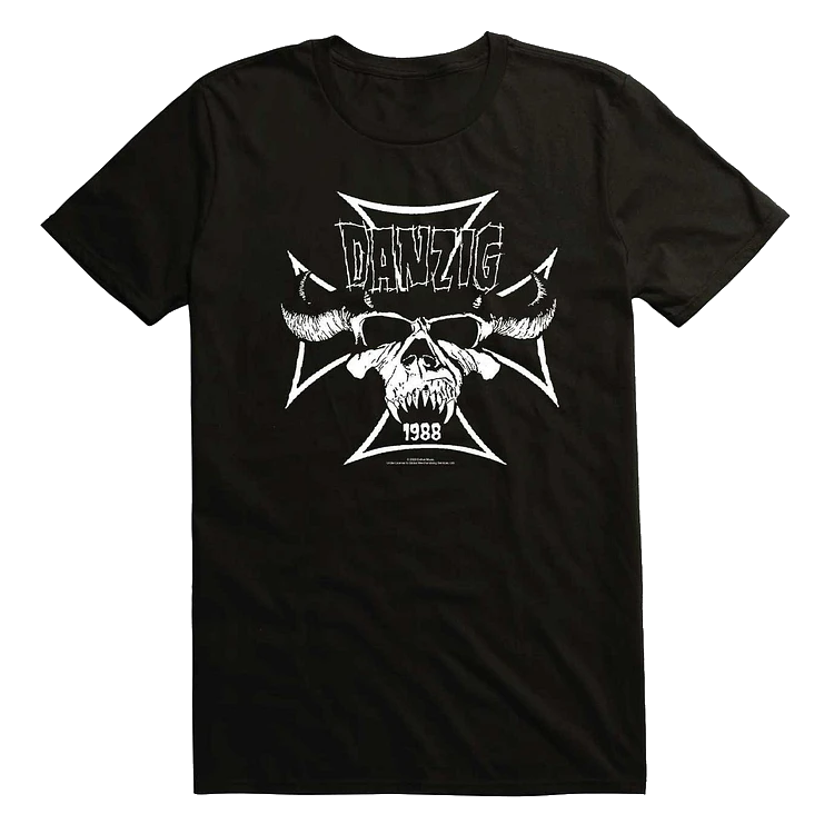 Danzig Skull Cross T-Shirt Hoodie, Sweatshirt | CoreVibeTees.com