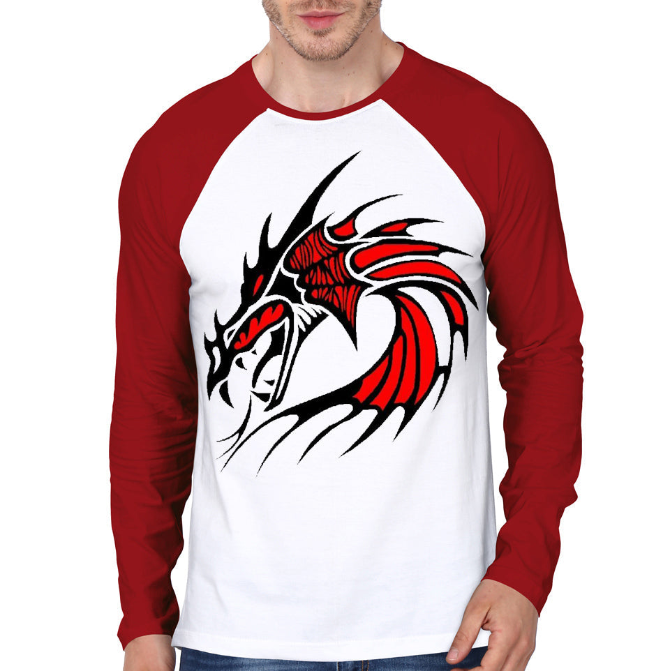 Dragon Raglan T-Shirt Hoodie, Sweatshirt | CoreVibeTees.com