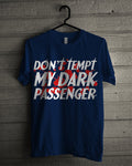 Dark Passenger Navy Blue Tee (Black & Red Available) Hoodie, Sweatshirt | CoreVibeTees.com