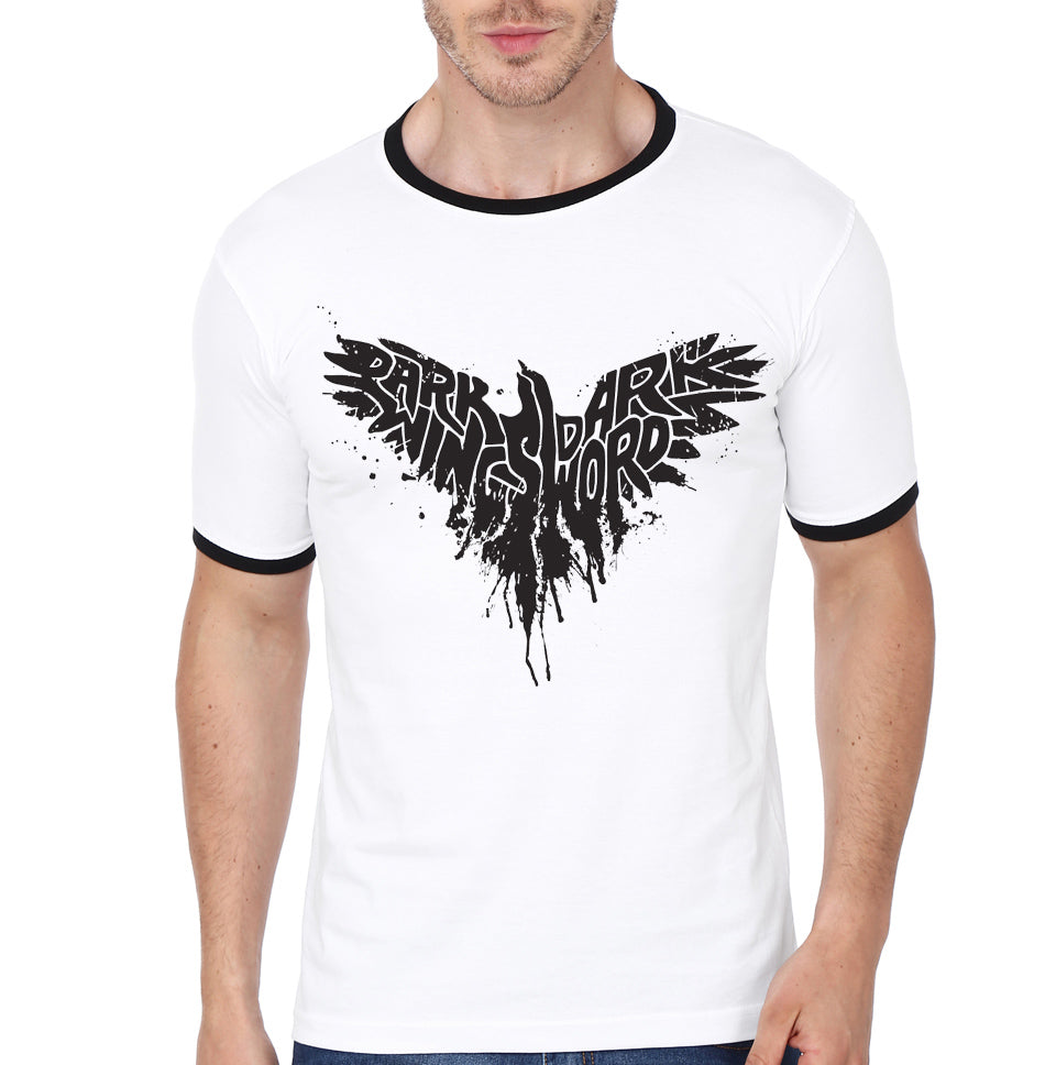Dark Wing White Ringer Tee Hoodie, Sweatshirt | CoreVibeTees.com