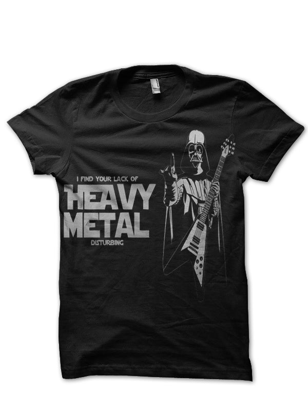 Darth Vader Heavy Metal Black T-Shirt Hoodie, Sweatshirt | CoreVibeTees.com