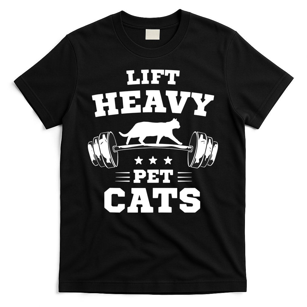 Deadlifts And Weights Or Gym For Lift Heavy. Pet Cats. T-Shirt Hoodie, Sweatshirt | CoreVibeTees.com