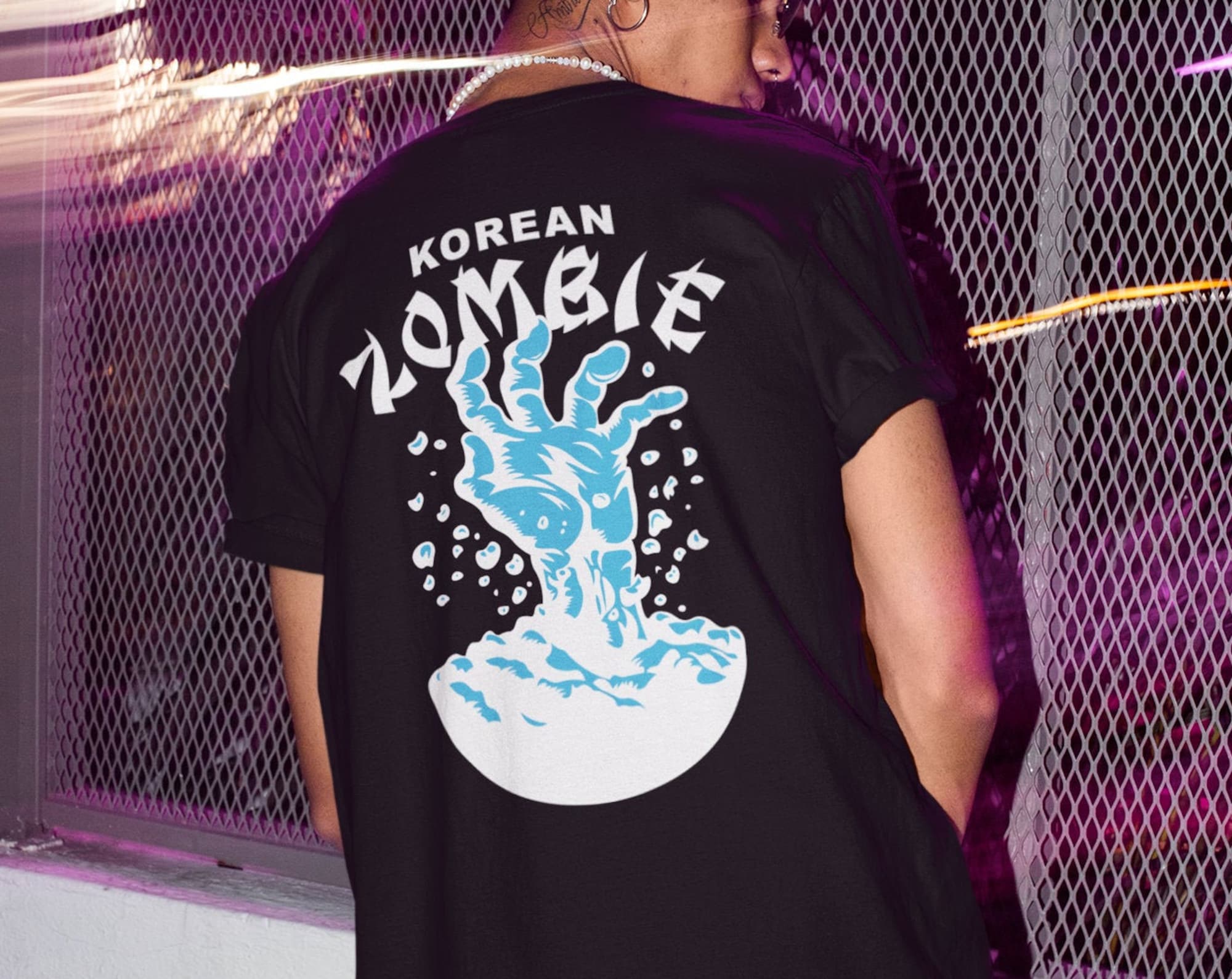 Korean Zombie Hand Chan Sung Jung Front & Back Graphic Unisex T-Shirt Hoodie, Sweatshirt | CoreVibeTees.com