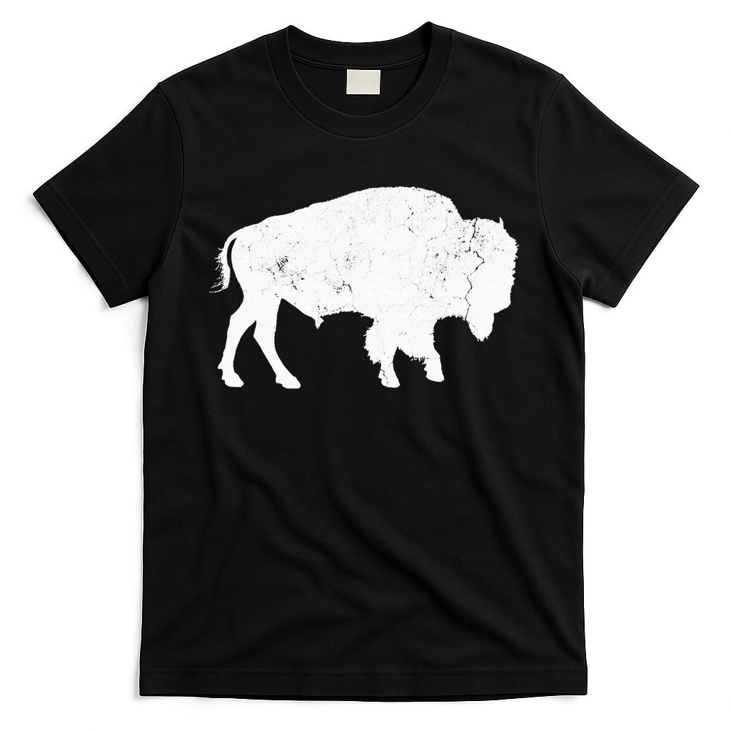 Distressed Buffalo Retro Bison Animal Lover T-Shirt Hoodie, Sweatshirt | CoreVibeTees.com