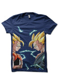 DBZ Face Off Navy Blue Tee Hoodie, Sweatshirt | CoreVibeTees.com