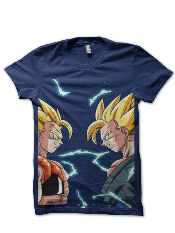 DBZ Face Off Navy Blue Tee Hoodie, Sweatshirt | CoreVibeTees.com