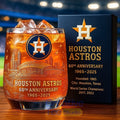 Houston Astros 60th Anniversary Whiskey Glass