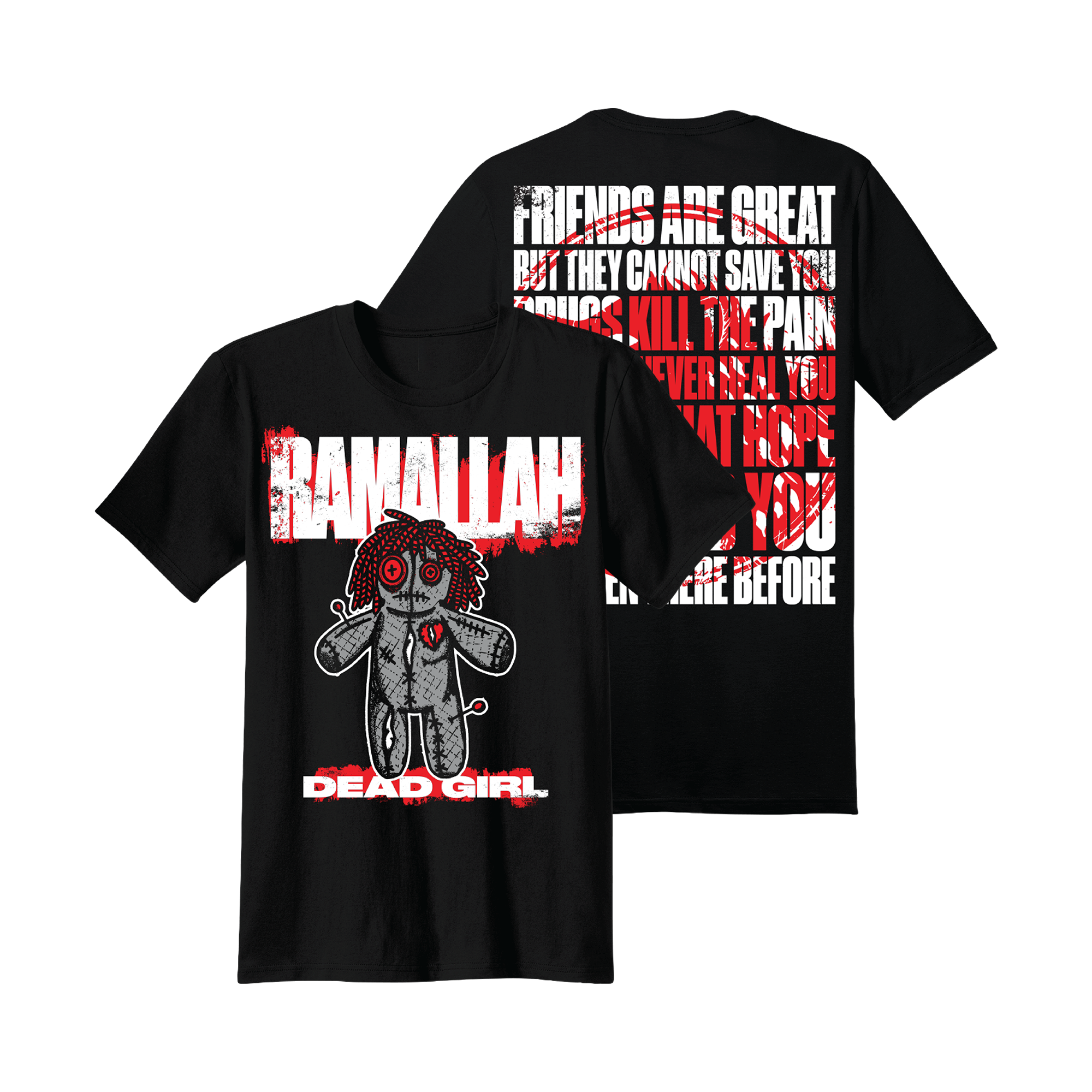 Ramallah - Dead Girl T-Shirt Hoodie, Sweatshirt | CoreVibeTees.com (Image 1)