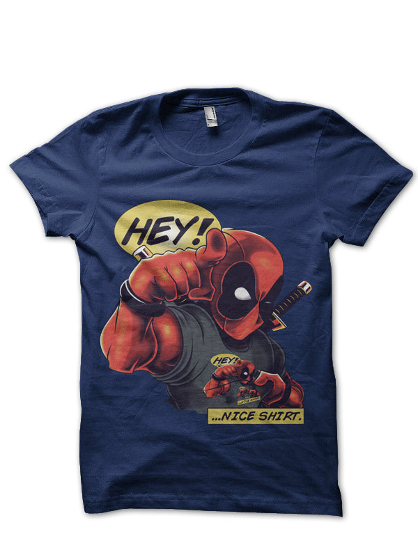 Deadpool Navy Blue Tee Style001 Hoodie, Sweatshirt | CoreVibeTees.com