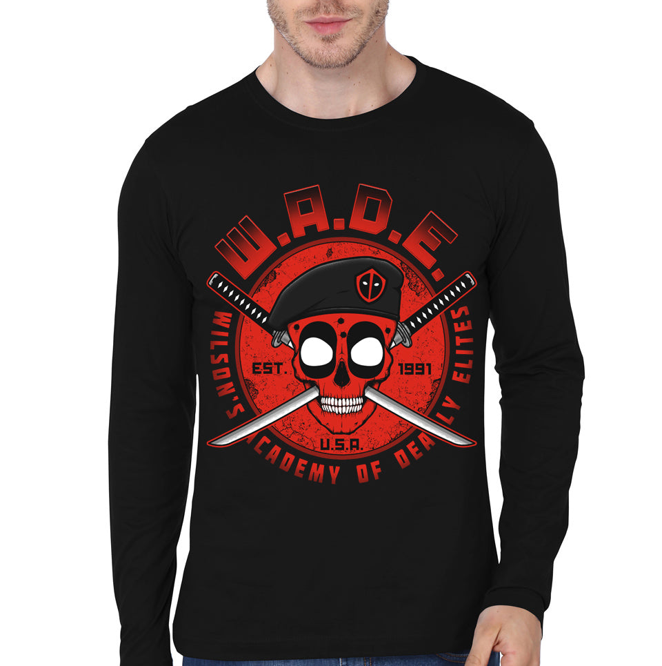 Deadpool Black Full Sleeve T-Shirt Style004 Hoodie, Sweatshirt | CoreVibeTees.com