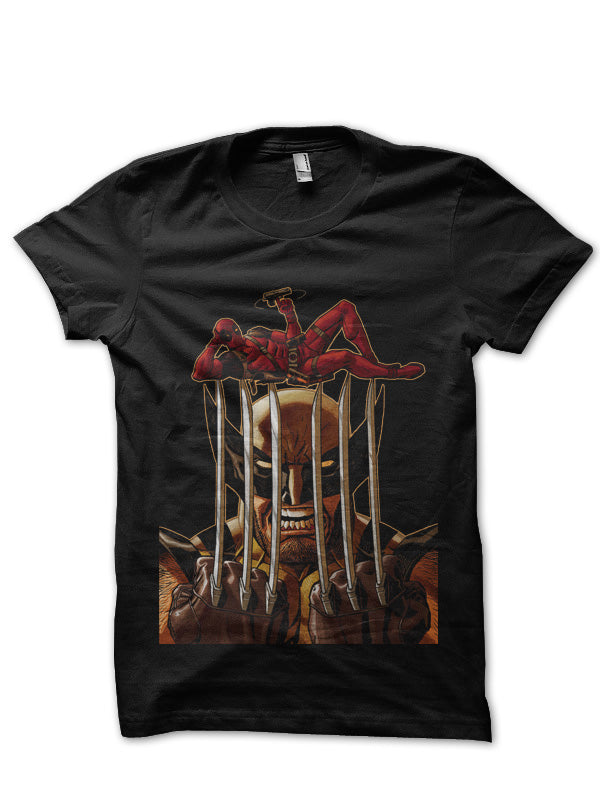 Wolverine & Deadpool Black T-Shirt Hoodie, Sweatshirt | CoreVibeTees.com