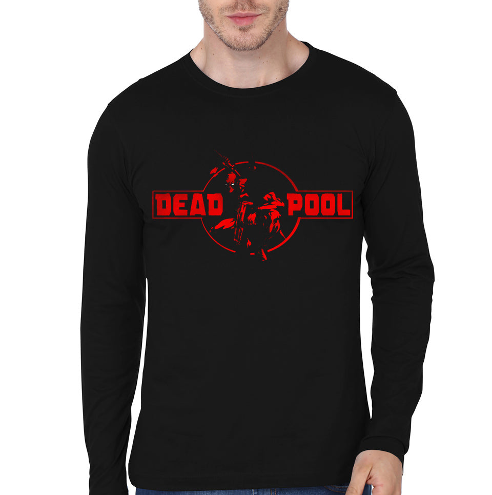 Deadpool Black Full Sleeve Tee Style002 Hoodie, Sweatshirt | CoreVibeTees.com