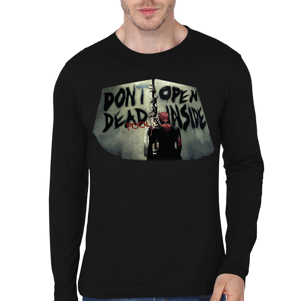 Deadpool Black Full Sleeve Tee Style001 Hoodie, Sweatshirt | CoreVibeTees.com