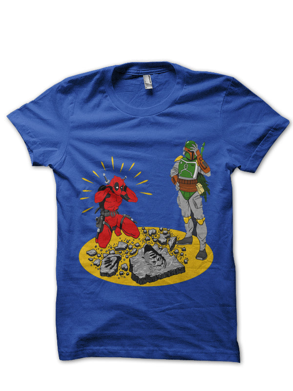 Deadpool Blue Tee Style001 Hoodie, Sweatshirt | CoreVibeTees.com