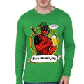 Deadpool Green Full Sleeve T-Shirt Hoodie, Sweatshirt | CoreVibeTees.com