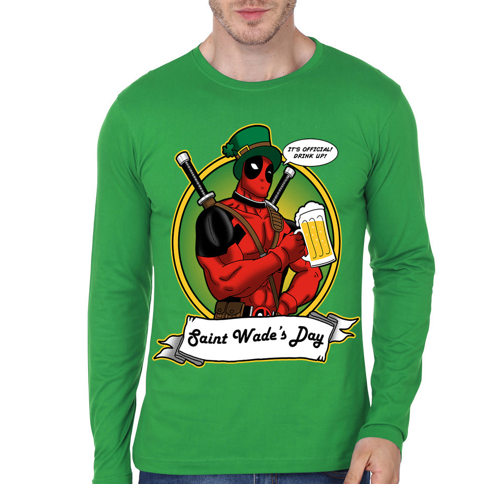 Deadpool Green Full Sleeve T-Shirt Hoodie, Sweatshirt | CoreVibeTees.com