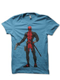 Deadpool Gun Light Blue Tee (Grey Available) Hoodie, Sweatshirt | CoreVibeTees.com