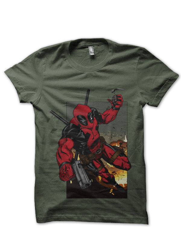 Deadpool Dark Green T-Shirt Hoodie, Sweatshirt | CoreVibeTees.com