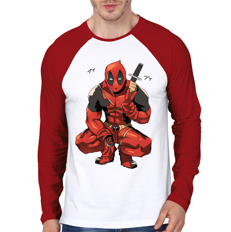 Deadpool Red Raglan T-Shirt Hoodie, Sweatshirt | CoreVibeTees.com