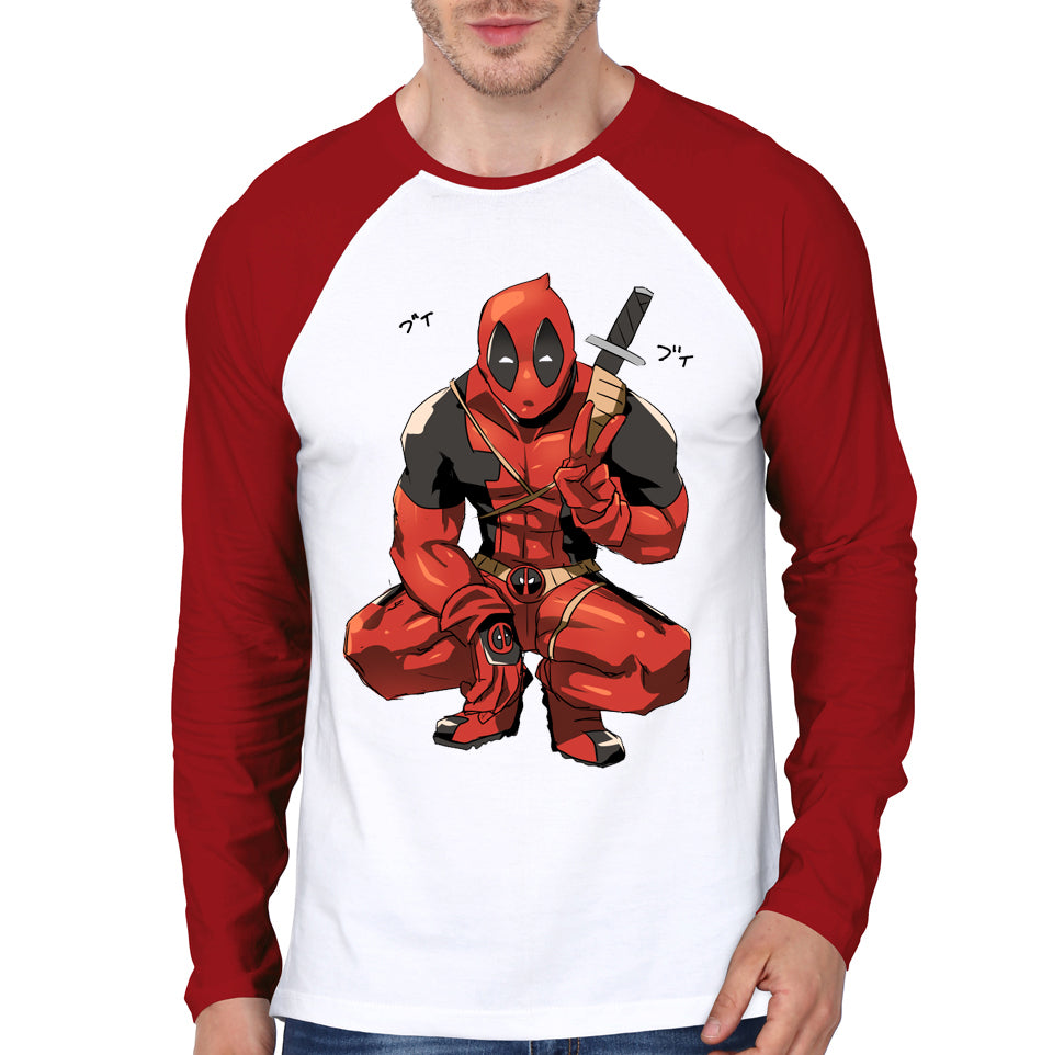 Deadpool Red Raglan T-Shirt Hoodie, Sweatshirt | CoreVibeTees.com