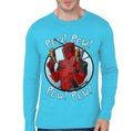 Deadpool Light Blue Full Sleeve Tee Hoodie, Sweatshirt | CoreVibeTees.com