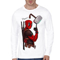 Deadpool White Full Sleeve Tee Style001 Hoodie, Sweatshirt | CoreVibeTees.com