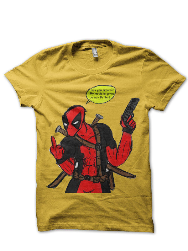 Deapool Yellow Tee Hoodie, Sweatshirt | CoreVibeTees.com