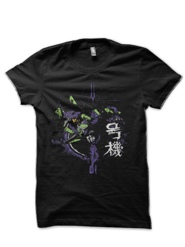 Evangelion Black T-Shirt Style001 Hoodie, Sweatshirt | CoreVibeTees.com