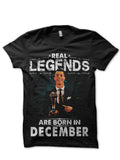 Real Legends Are Born In December Black T-Shirt Hoodie, Sweatshirt | CoreVibeTees.com