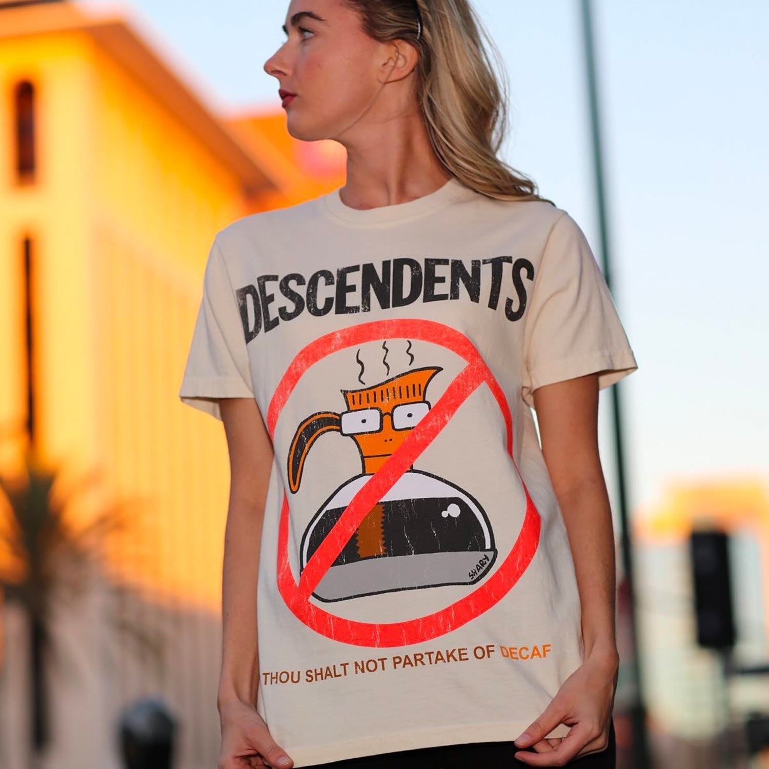 Decaf Tee (Ivory) Hoodie, Sweatshirt | CoreVibeTees.com (Image 2)