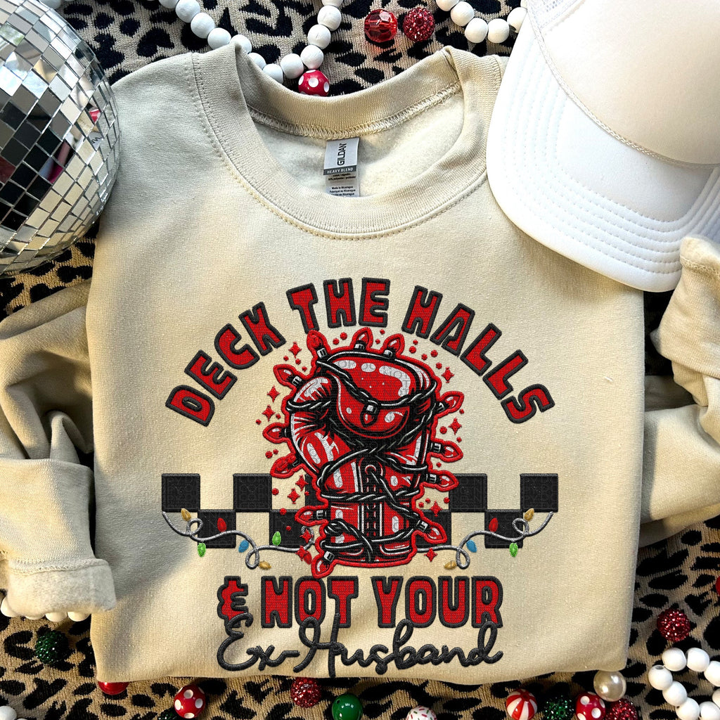 DECK THE HALLS AND NOT SWEATSHIRT COLLECTION T-Shirts, Hoodie | CoreVibeTees.com (Image 2)