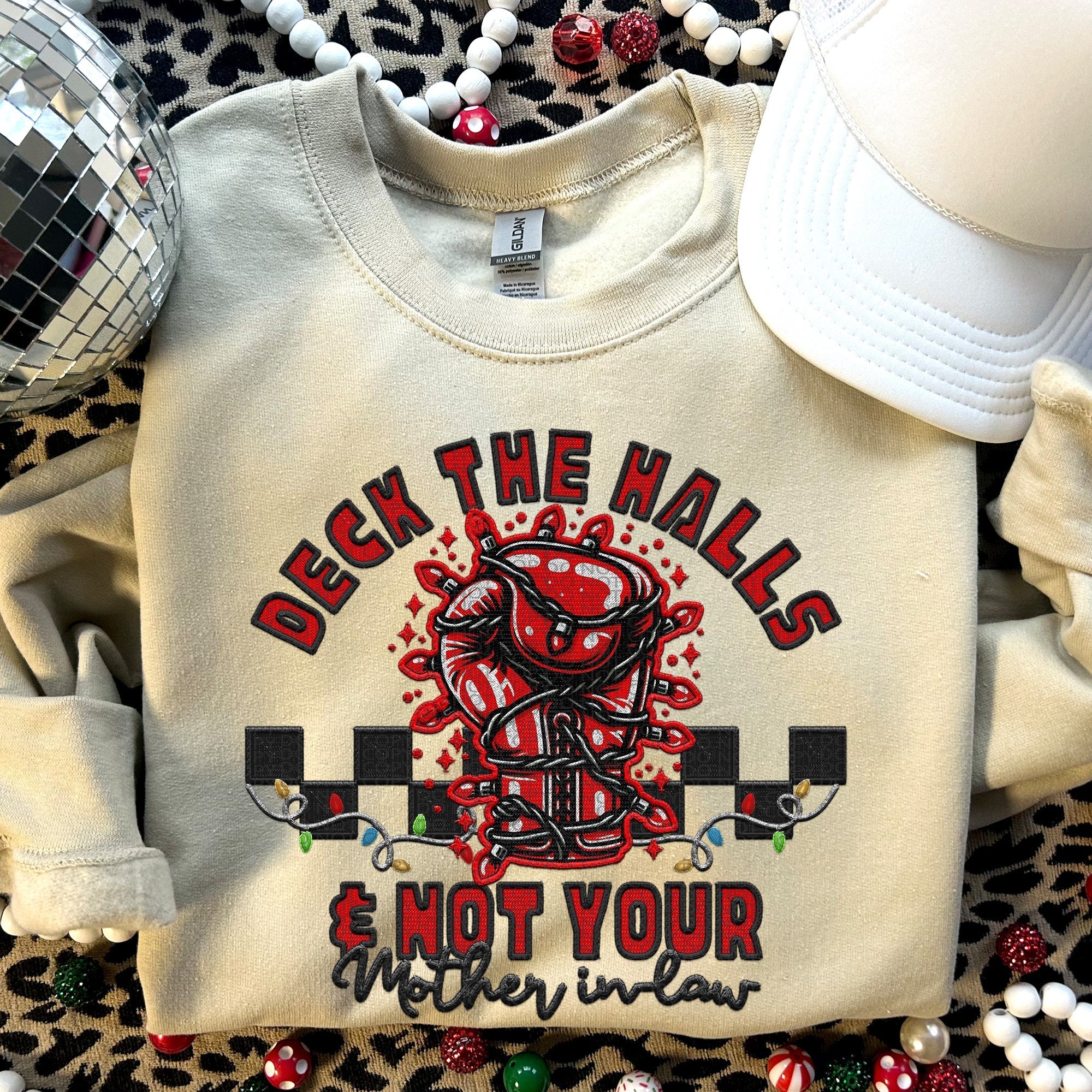 DECK THE HALLS AND NOT SWEATSHIRT COLLECTION T-Shirts, Hoodie | CoreVibeTees.com (Image 1)