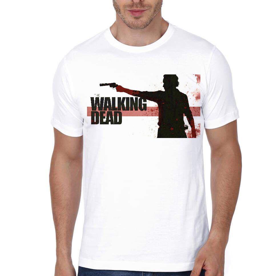 Walking Dead Half Sleeve White T-Shirt Hoodie, Sweatshirt | CoreVibeTees.com