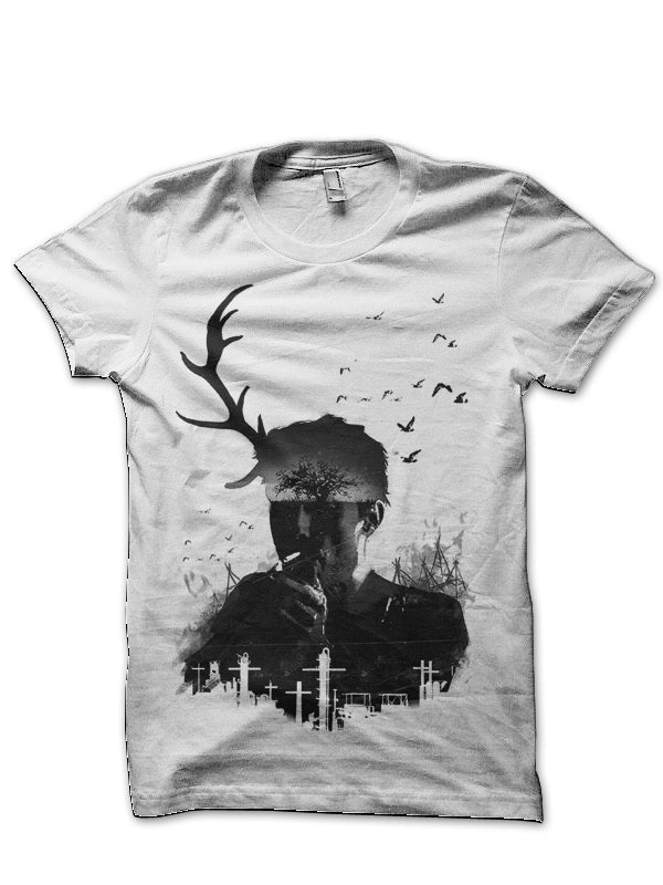 Rust Cohle White T-Shirt Hoodie, Sweatshirt | CoreVibeTees.com