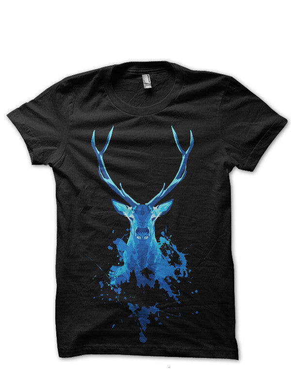 Expecto Patronum Deer Black T-Shirt Hoodie, Sweatshirt | CoreVibeTees.com