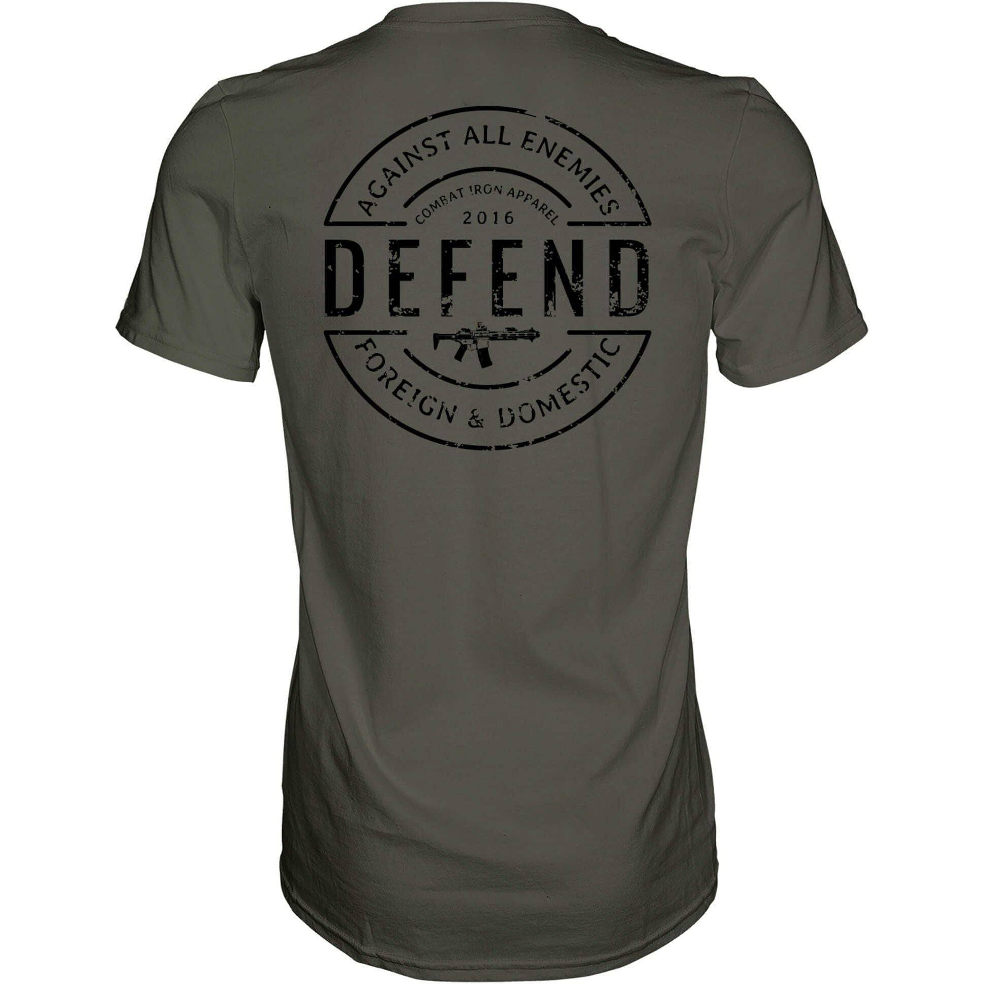DEFEND AGAINST ALL ENEMIES MEN'S T-SHIRT Hoodie, Sweatshirt | CoreVibeTees.com (Image 5)