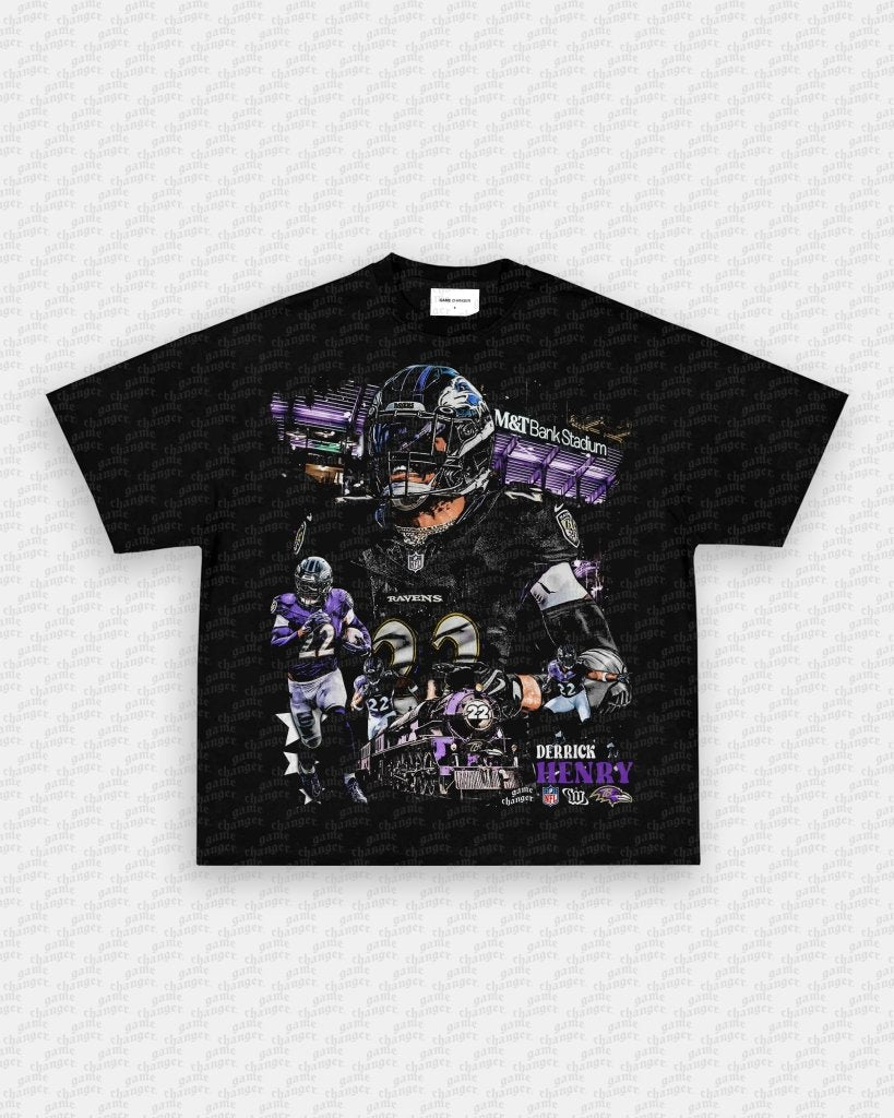 DERRICK HENRY - RAVENS TEE Hoodie, Sweatshirt | CoreVibeTees.com (Image 1)