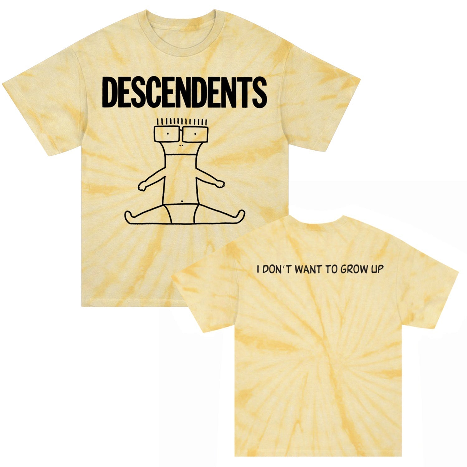 I Donâ€™t Want To Grow Up T-Shirt (Yellow Dye) Hoodie, Sweatshirt | CoreVibeTees.com