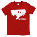 Detroit Illustration Map T-Shirt Hoodie, Sweatshirt | CoreVibeTees.com