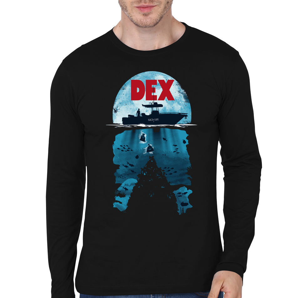 Dexter Black Full Sleeve Tee Hoodie, Sweatshirt | CoreVibeTees.com
