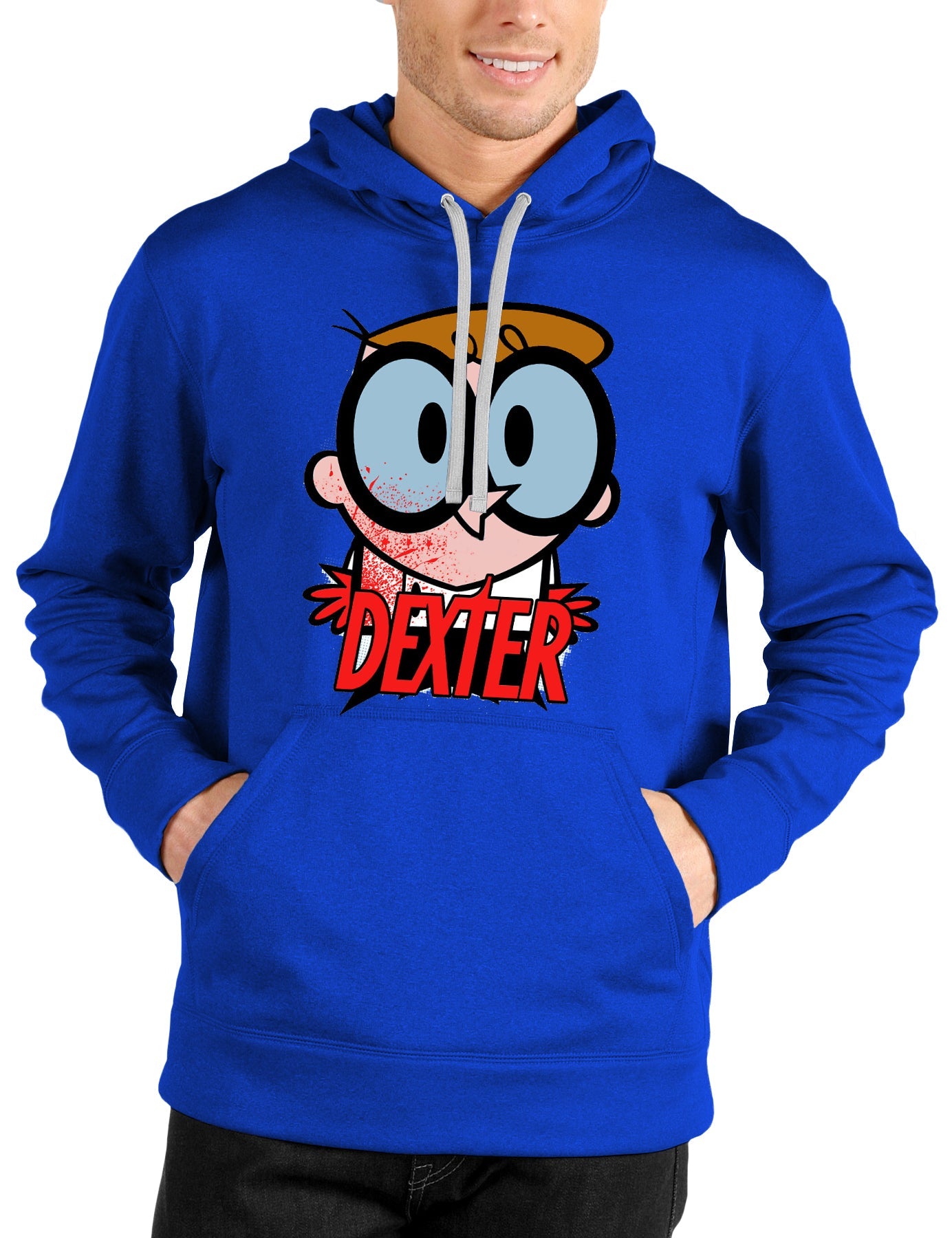 Dexter Royal Blue Hooded Sweatshirt T-Shirts, Hoodie | CoreVibeTees.com