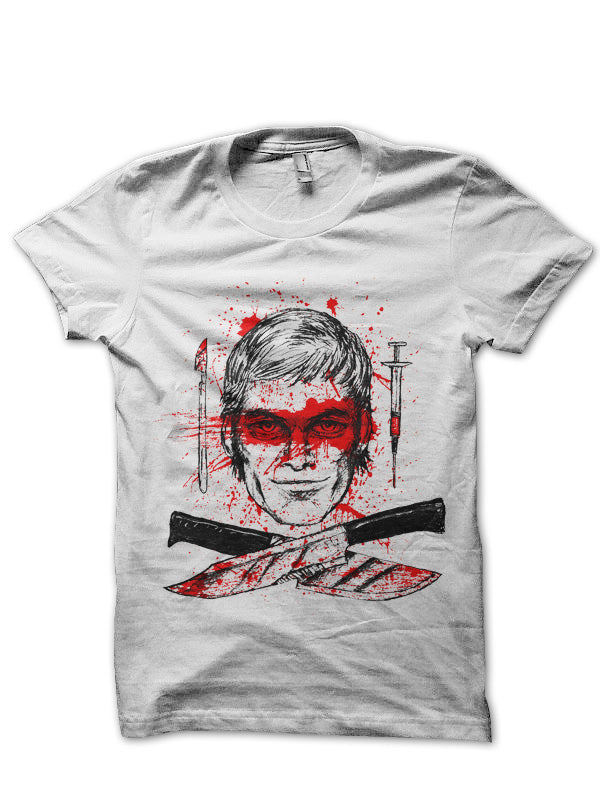 Dexter White Tee Hoodie, Sweatshirt | CoreVibeTees.com
